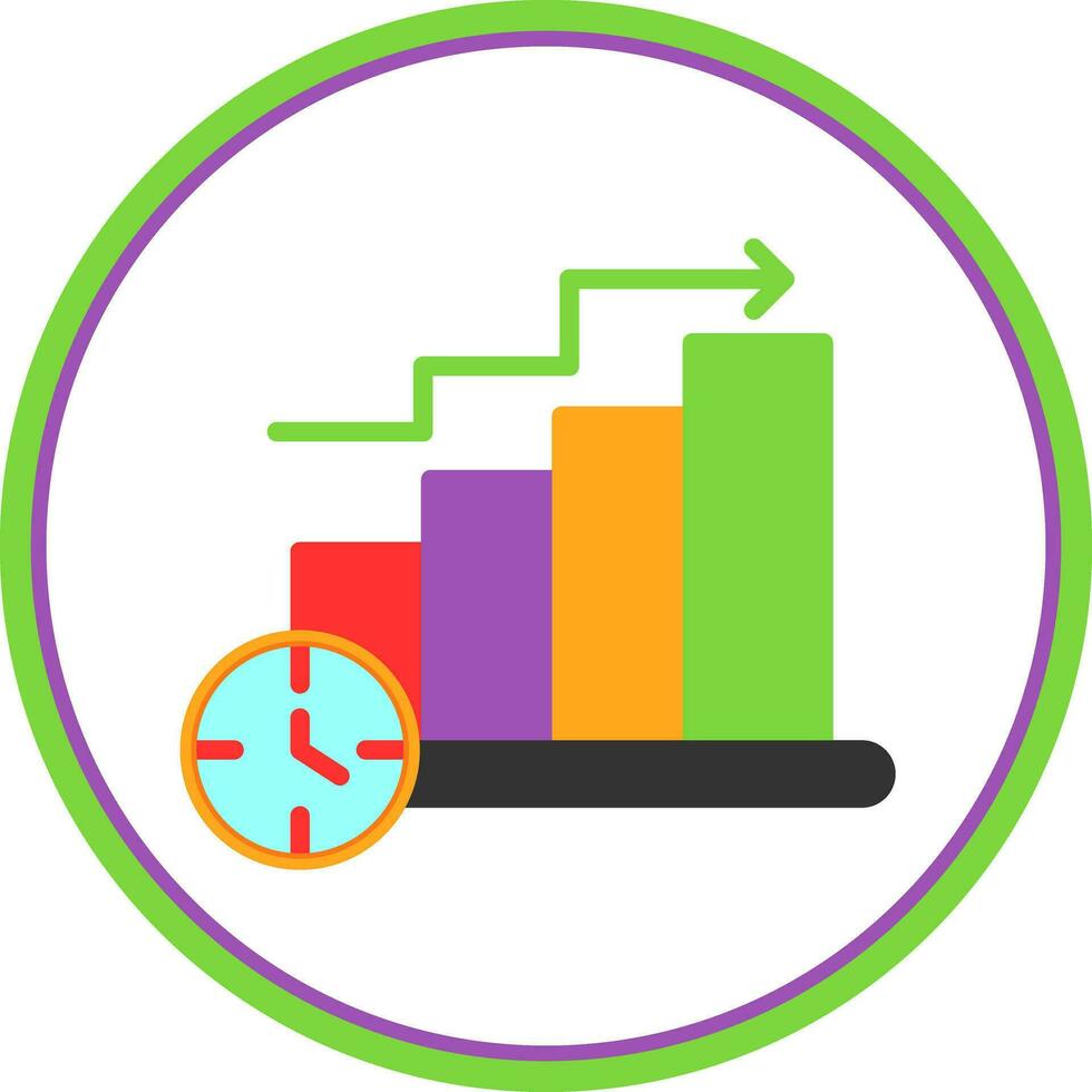 Bar Chart Vector Icon Design