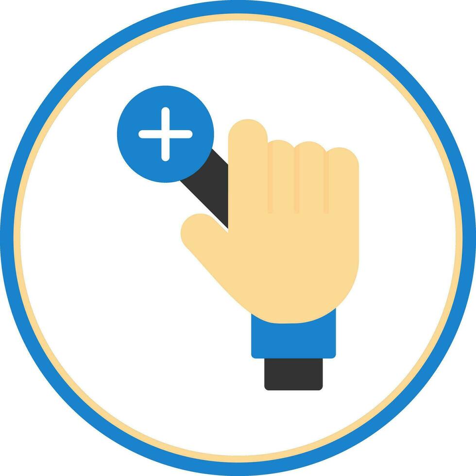 Zoom In Vector Icon Design