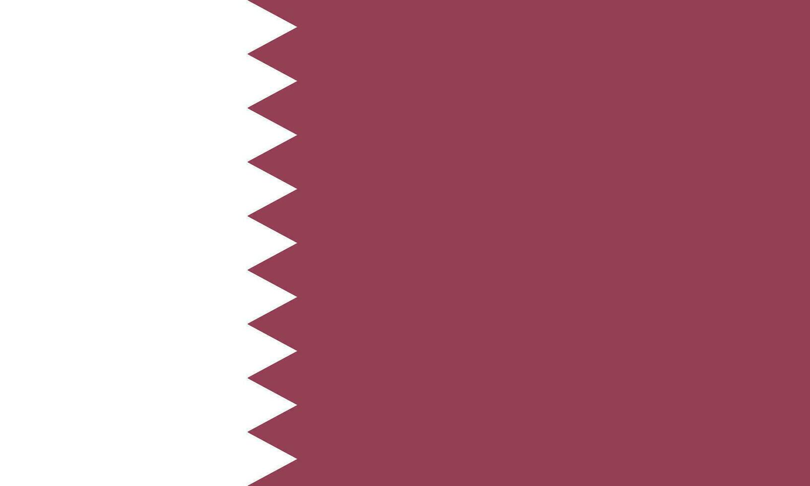 National Qatar flag, official colors, and proportions. Vector illustration. EPS 10 Vector.