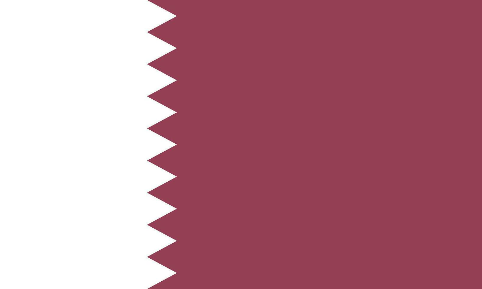 National Qatar flag, official colors, and proportions. Vector illustration. EPS 10 Vector.