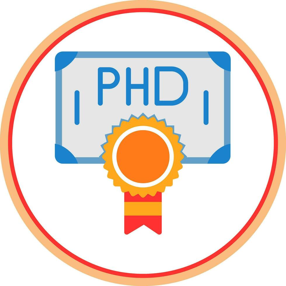 Phd Vector Icon Design