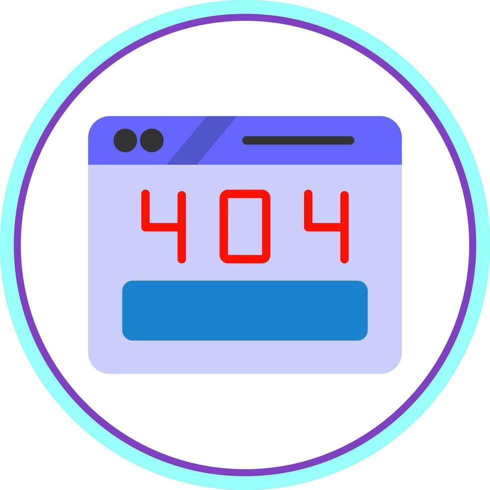 404 Error Vector Icon Design