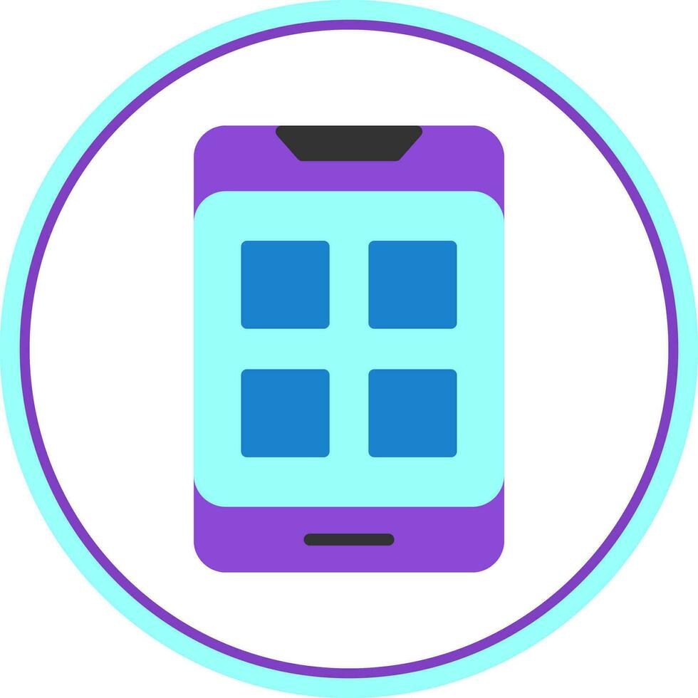 Mobile App Vector Icon Design
