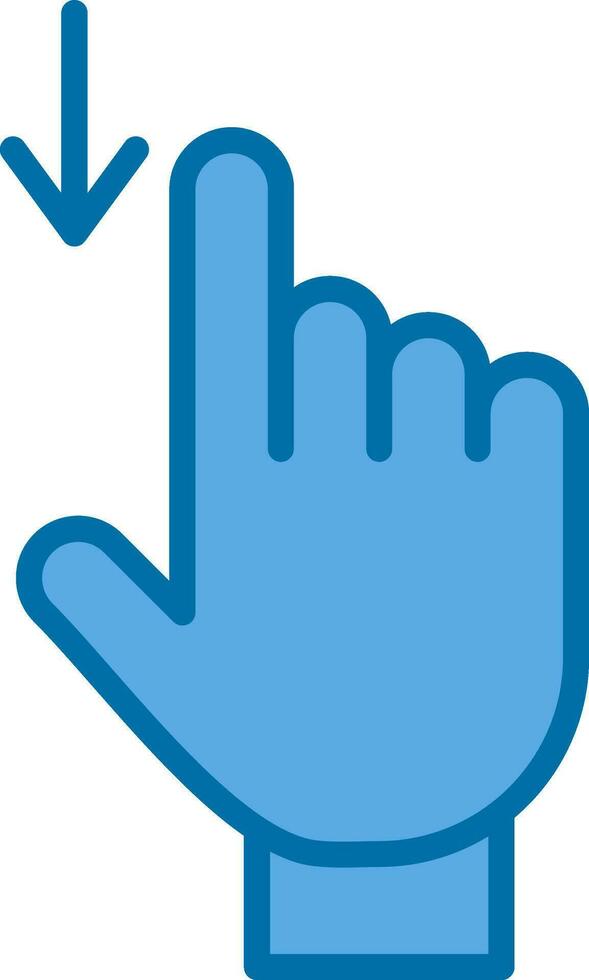 Down Arrow Vector Icon Design