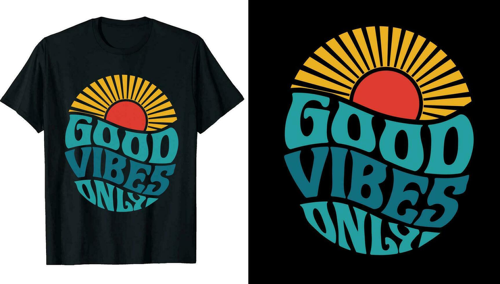 Retro Tshirt,  Vintage T-shirt, Groovy tshirt, Hippie t-shirt, 70's tshirt designs vector