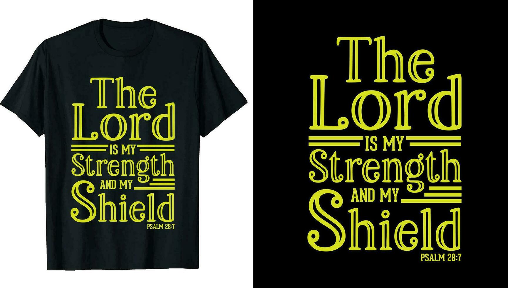 Christian Bible Verse Custom T-Shirt vector