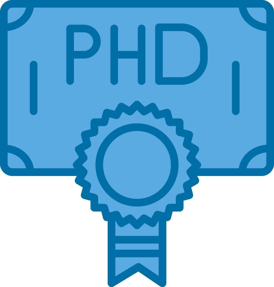 Phd Vector Icon Design