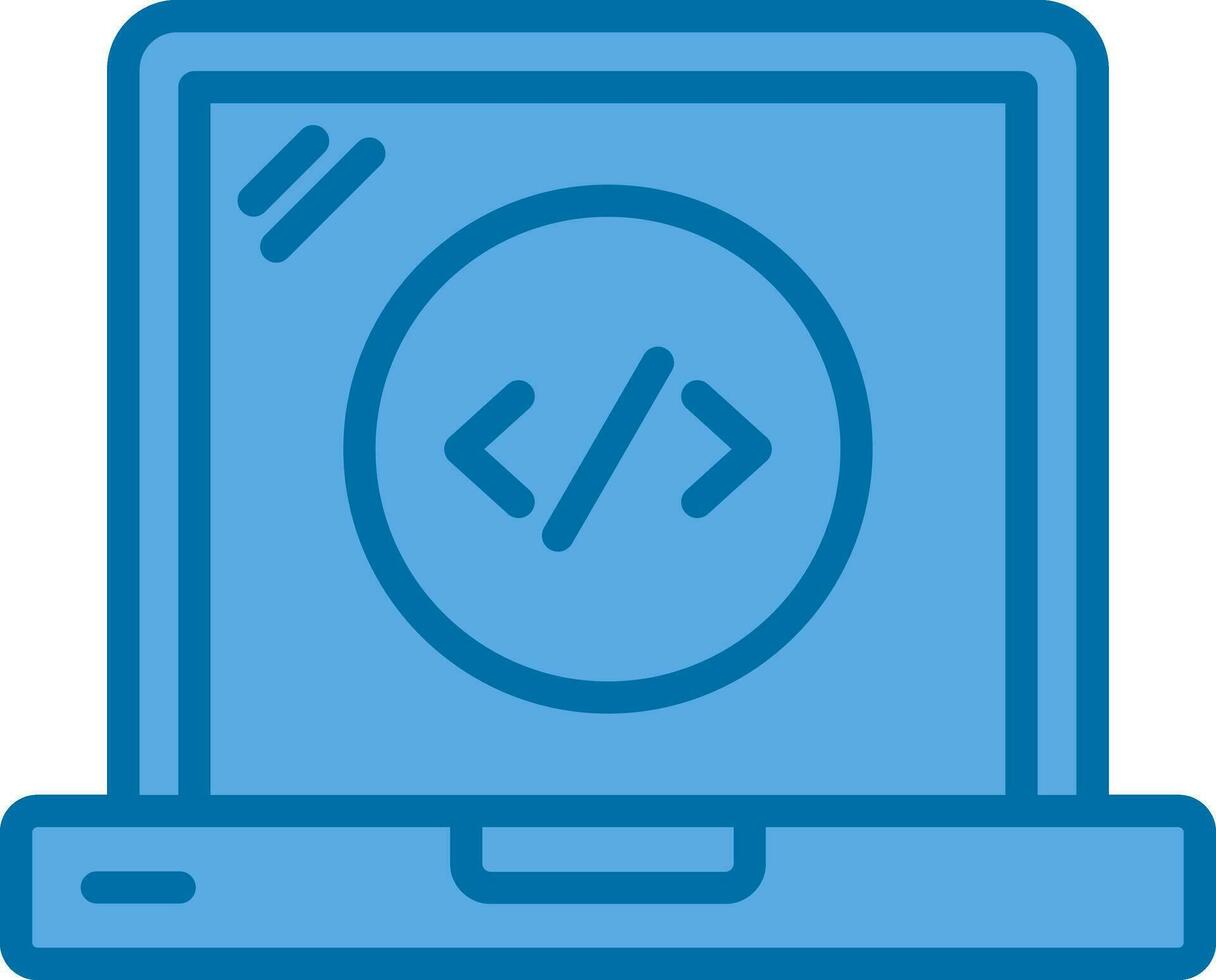 Web Coding Vector Icon Design
