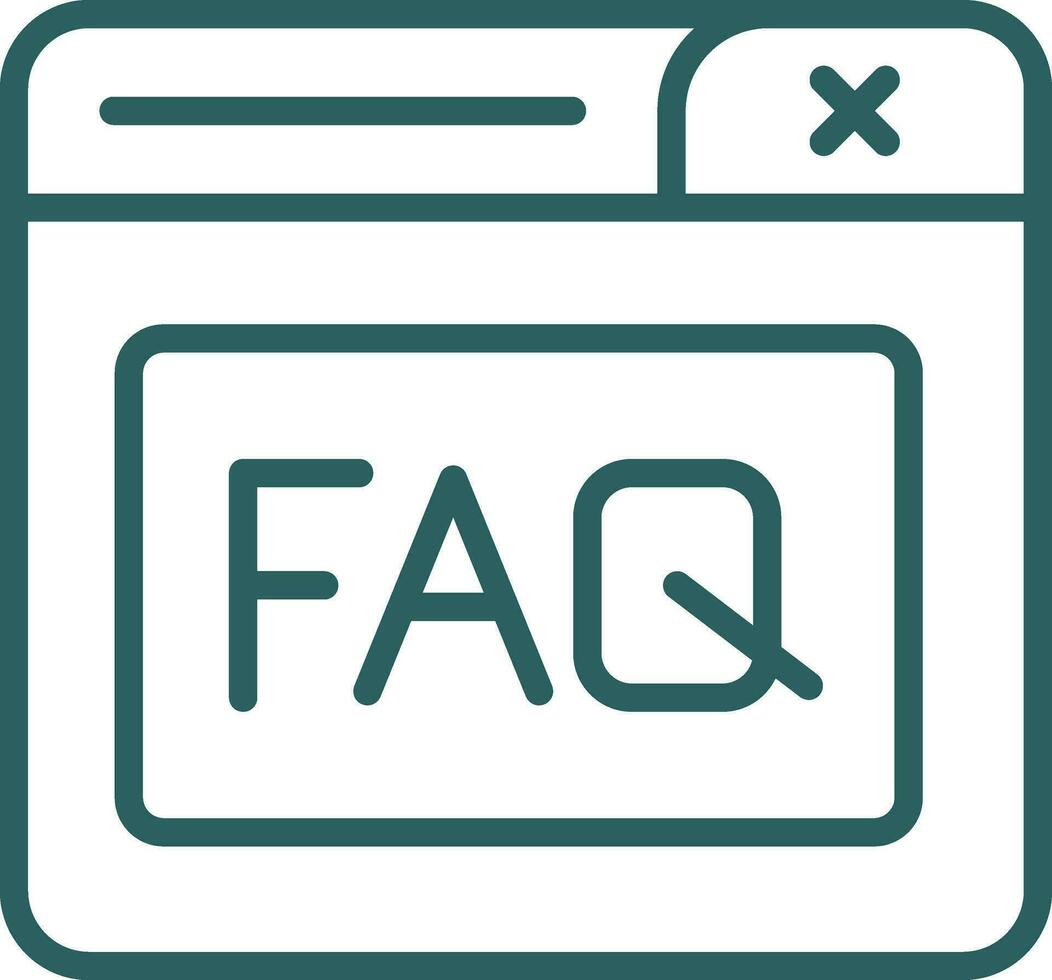Faq Vector Icon Design