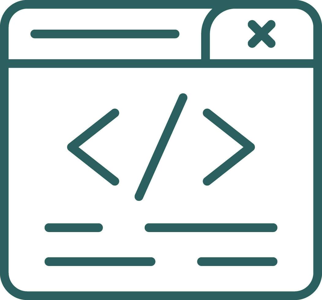 Web Programming Vector Icon Design