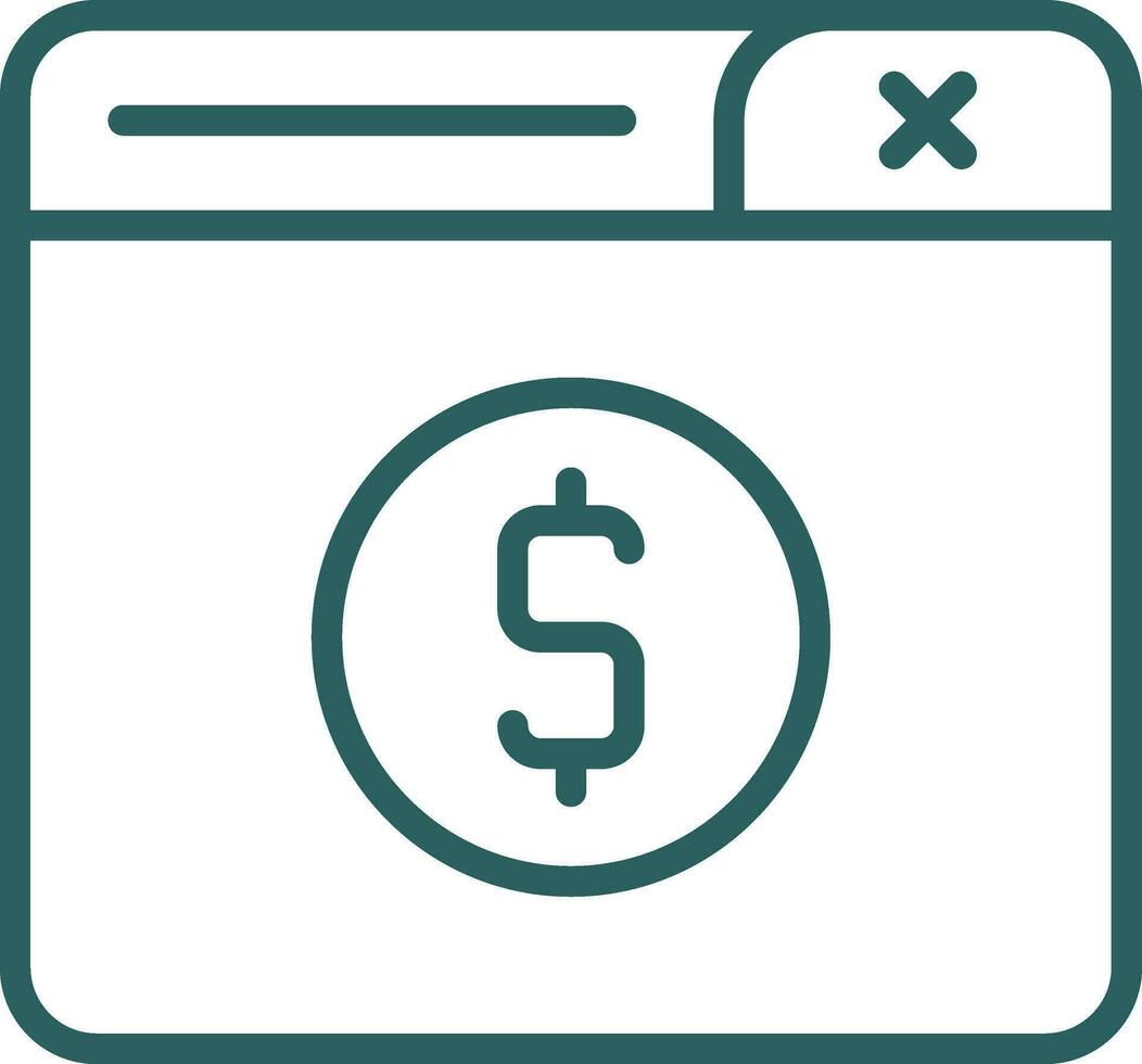 diseño de icono de vector de pago en línea