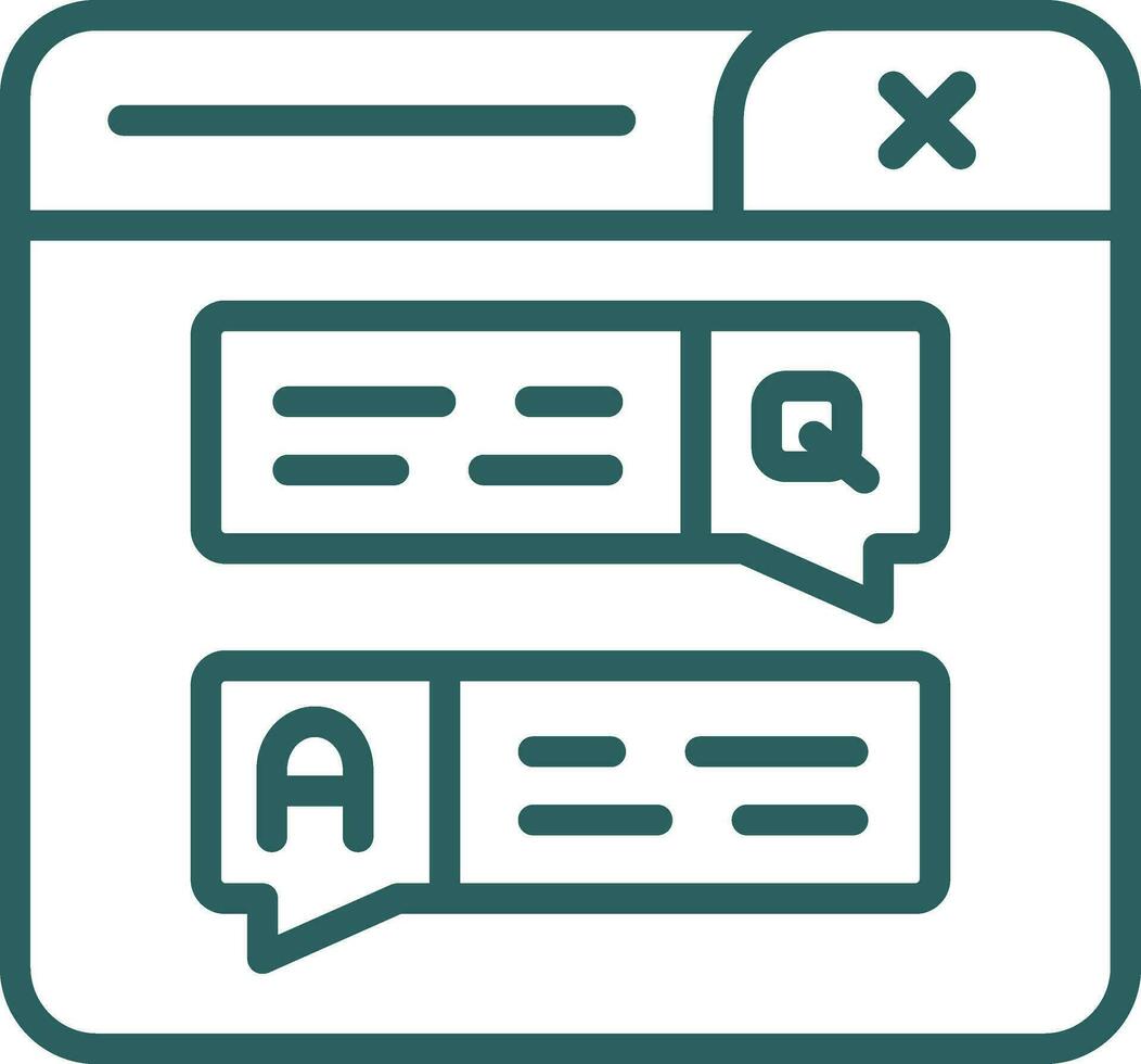 Forum Vector Icon Design