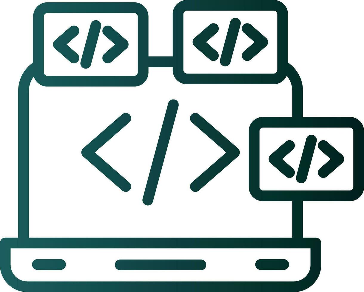 codificación vector icono diseño