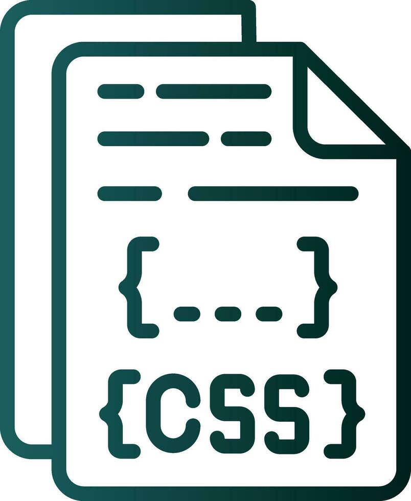 diseño de icono de vector de archivo css