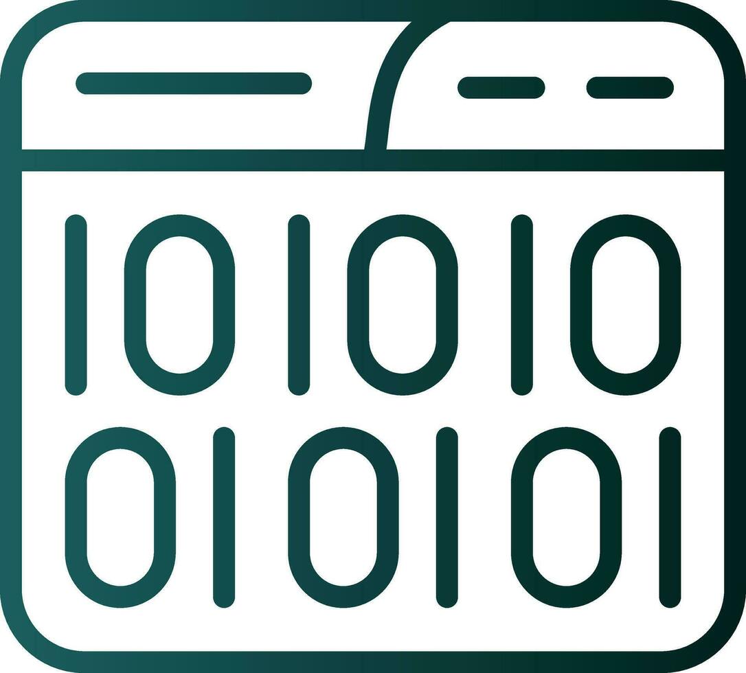 Binary Code Vector Icon Design