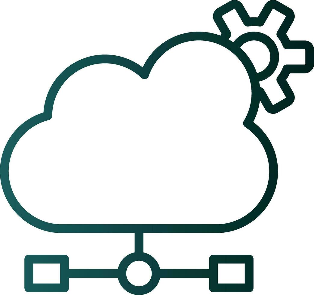 Cloud Computing Vector Icon Design