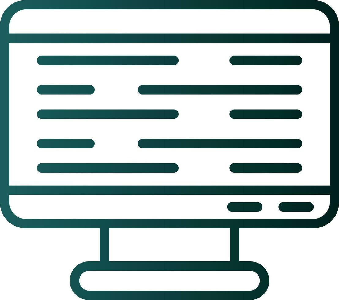 Monitor Screen Vector Icon Design