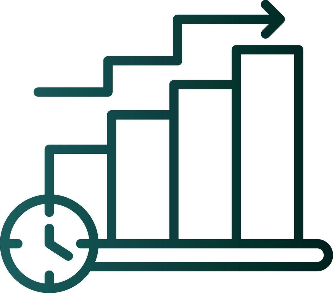 Bar Chart Vector Icon Design