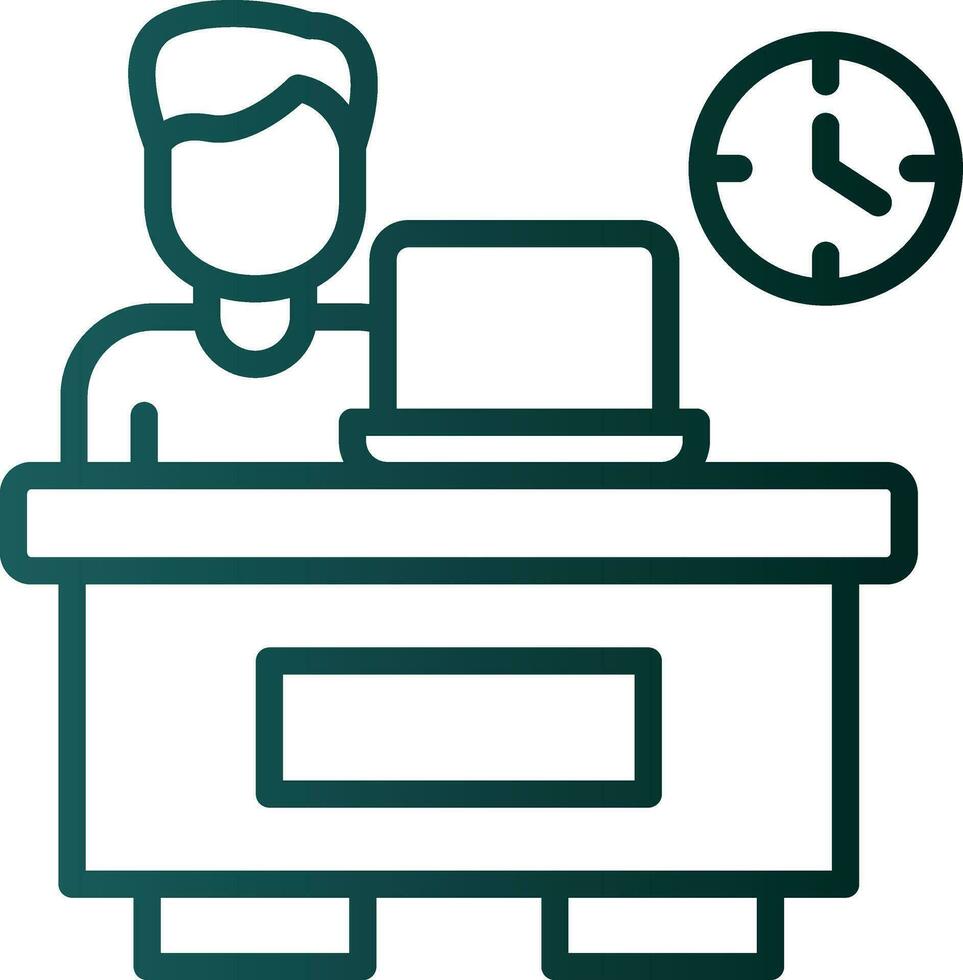 Over timing Vector Icon Design