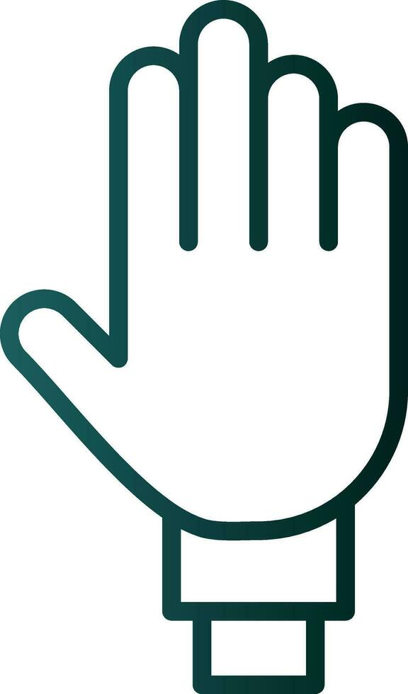 Four Fingers Vector Icon Design