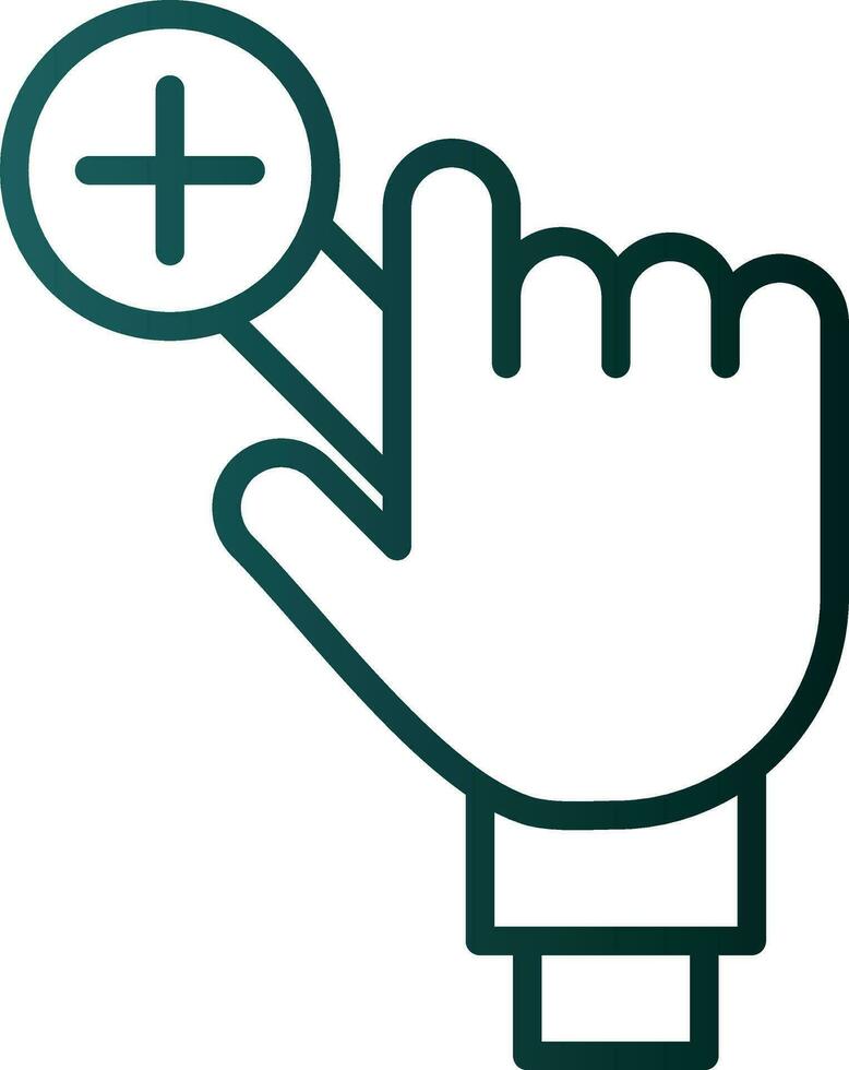 Zoom In Vector Icon Design