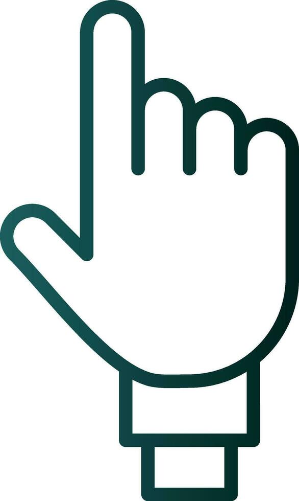 One Finger Vector Icon Design