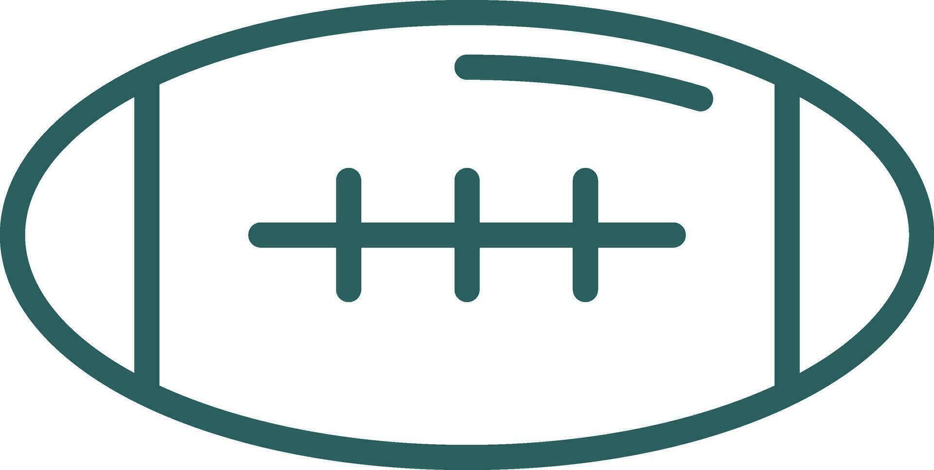 Rugby Vector Icon Design