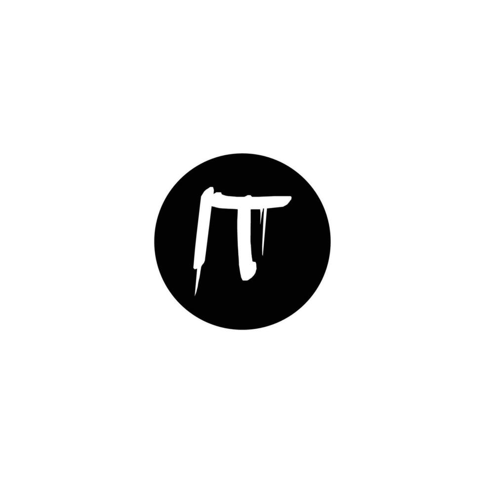 Initial IT letter drip template design vector