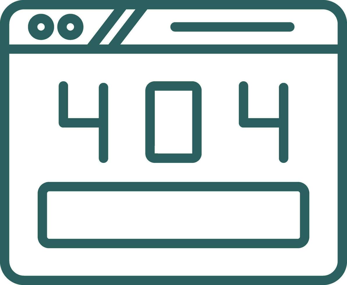 404 Error Vector Icon Design
