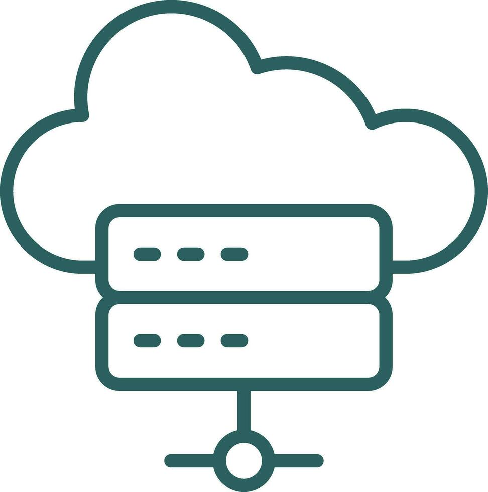 Hosting Vector Icon Design