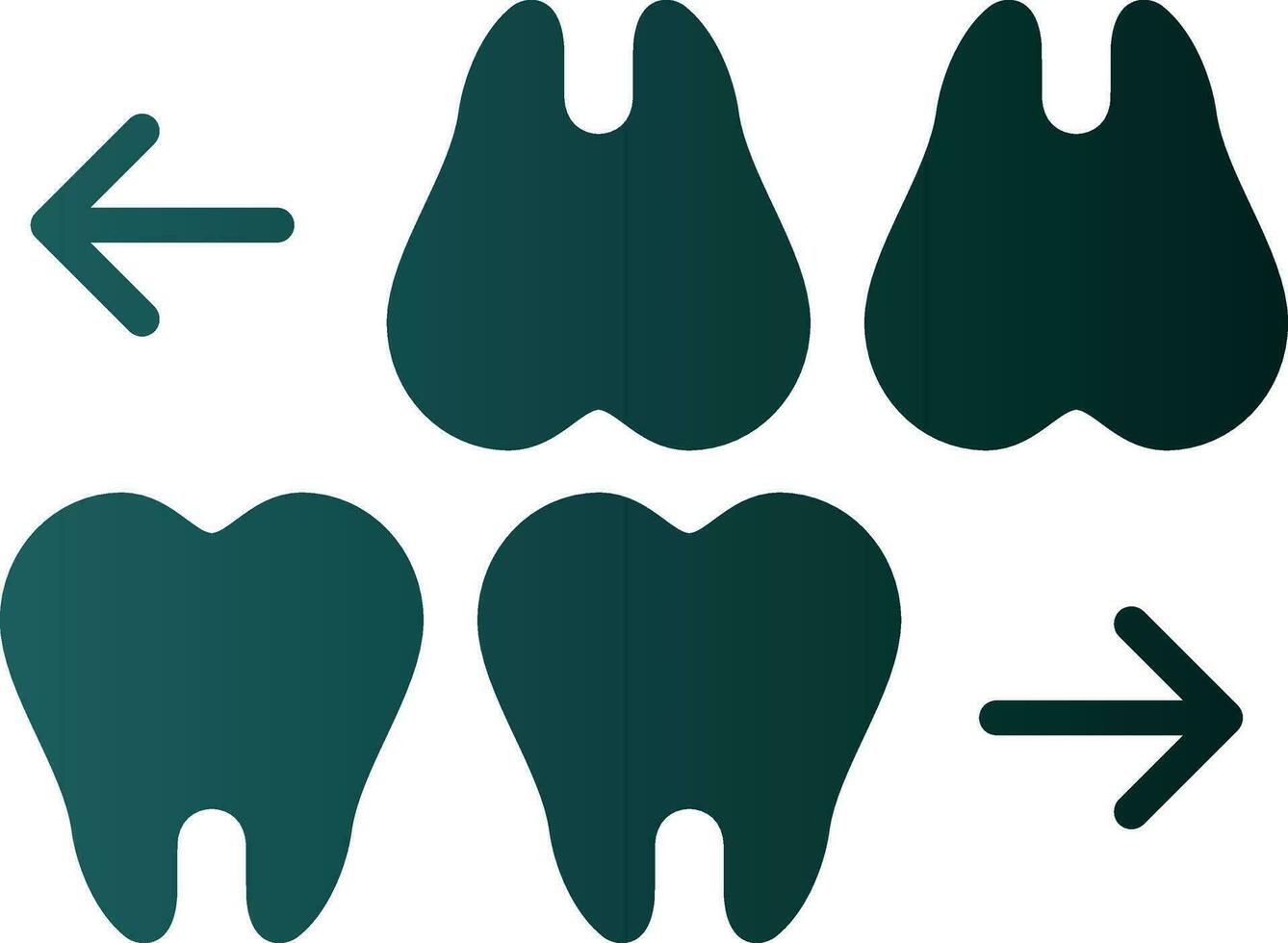 Teeths Vector Icon Design