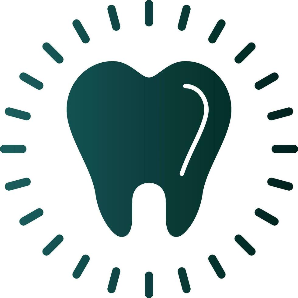 Tooth Whitening Vector Icon Design