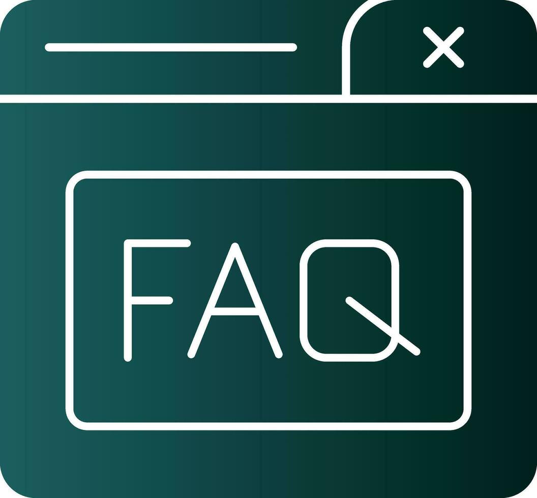 Faq Vector Icon Design