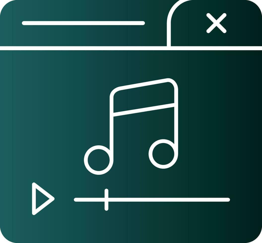 Music Player Vector Icon Design