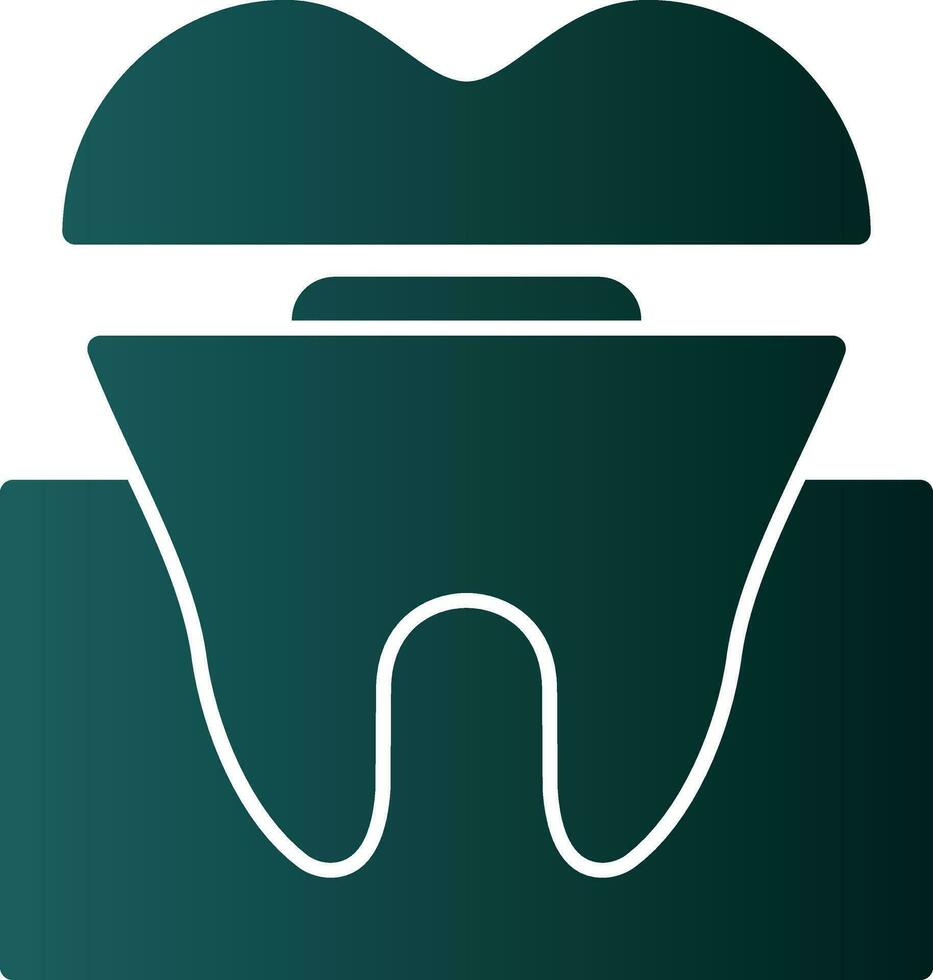 Dental Crown Vector Icon Design