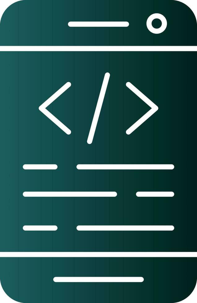 App coding Vector Icon Design