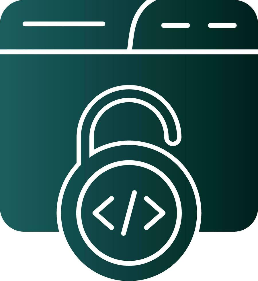 Unsecured Vector Icon Design