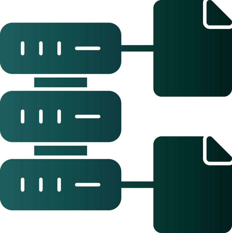 Database File Vector Icon Design
