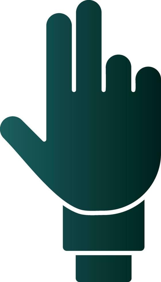 Three Fingers Vector Icon Design