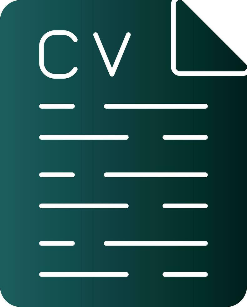 CV Vector Icon Design