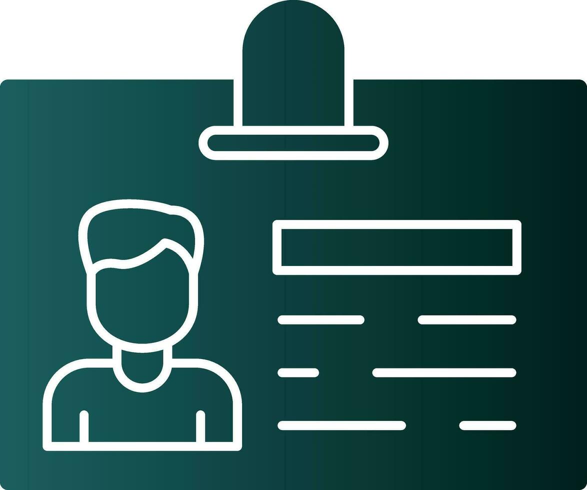 Id Card Vector Icon Design