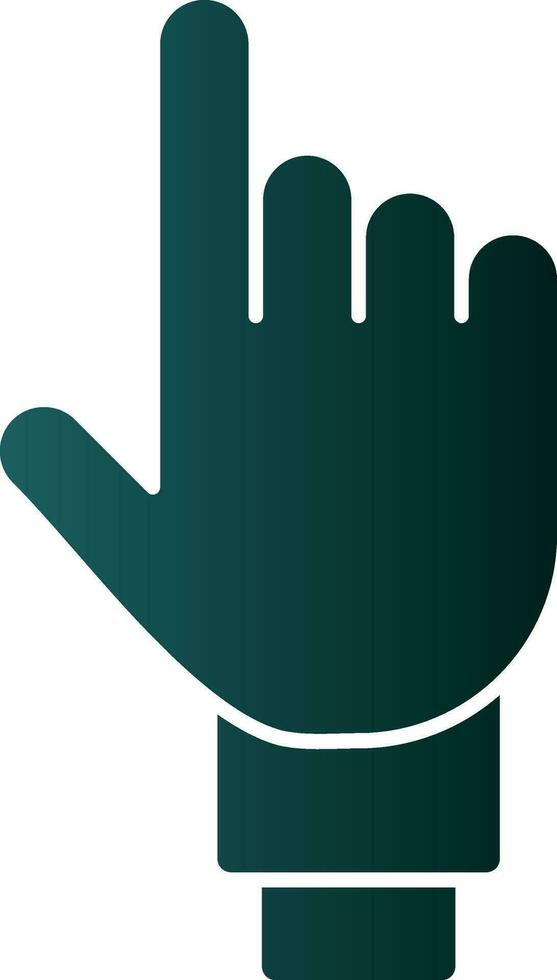 One Finger Vector Icon Design