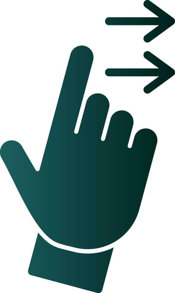 Swipe Right Vector Icon Design