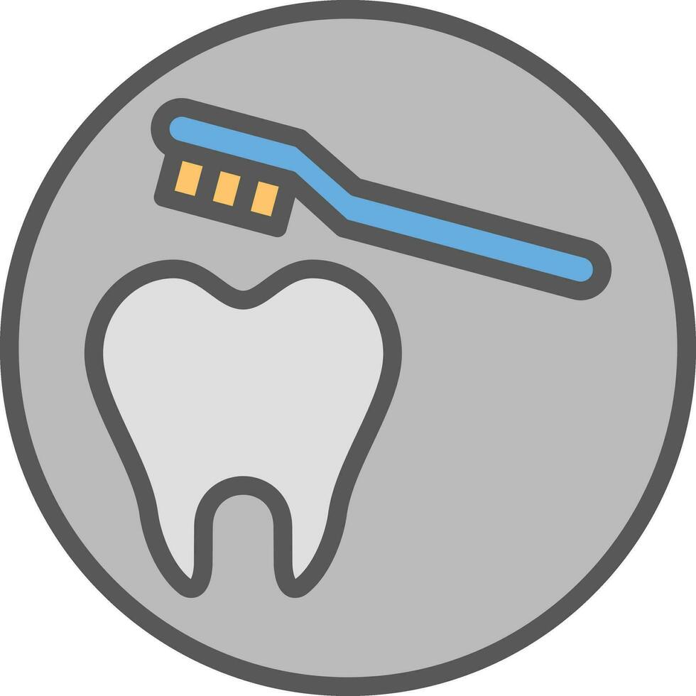 Cleaning Tooth Vector Icon Design