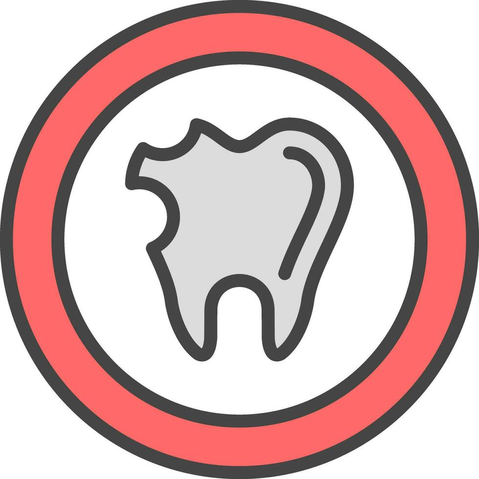 Caries Vector Icon Design