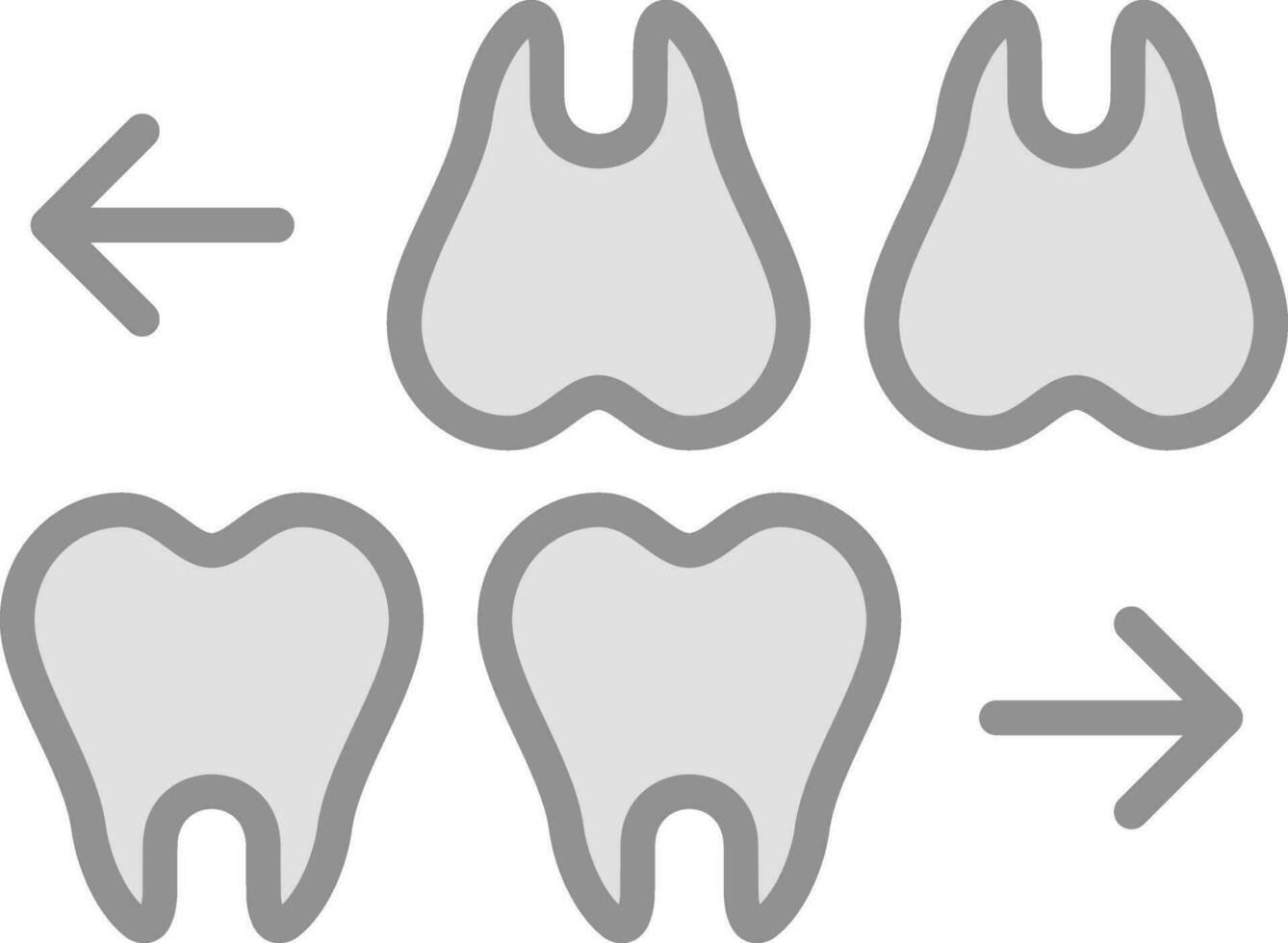 dientes vector icono diseño