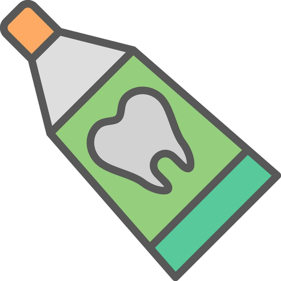 Toothpaste Vector Icon Design