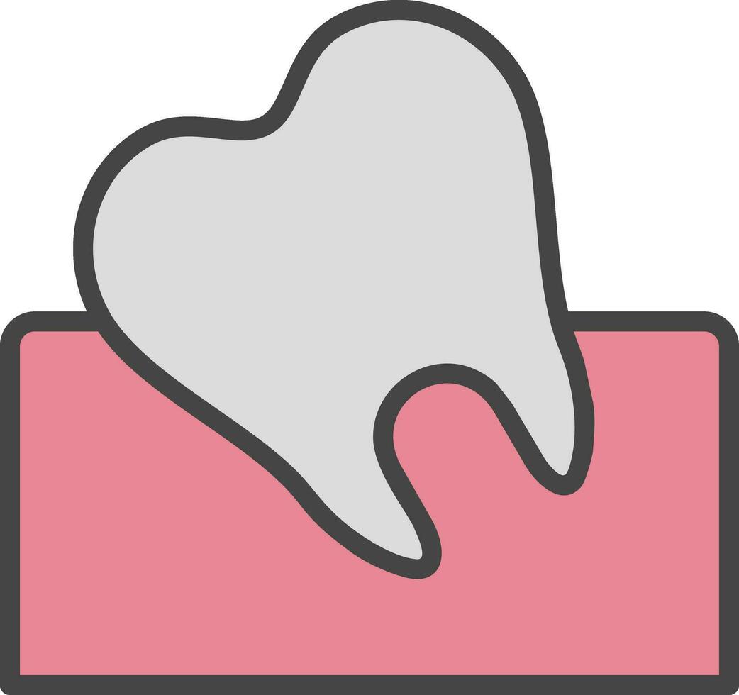 Wisdom Tooth Vector Icon Design