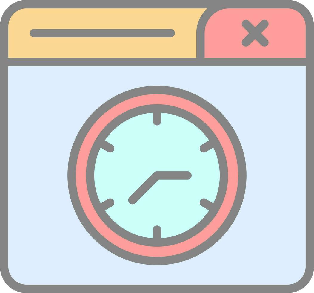 diseño de icono de vector de reloj