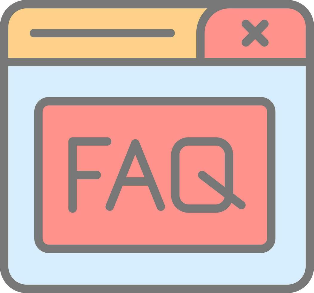 Faq Vector Icon Design